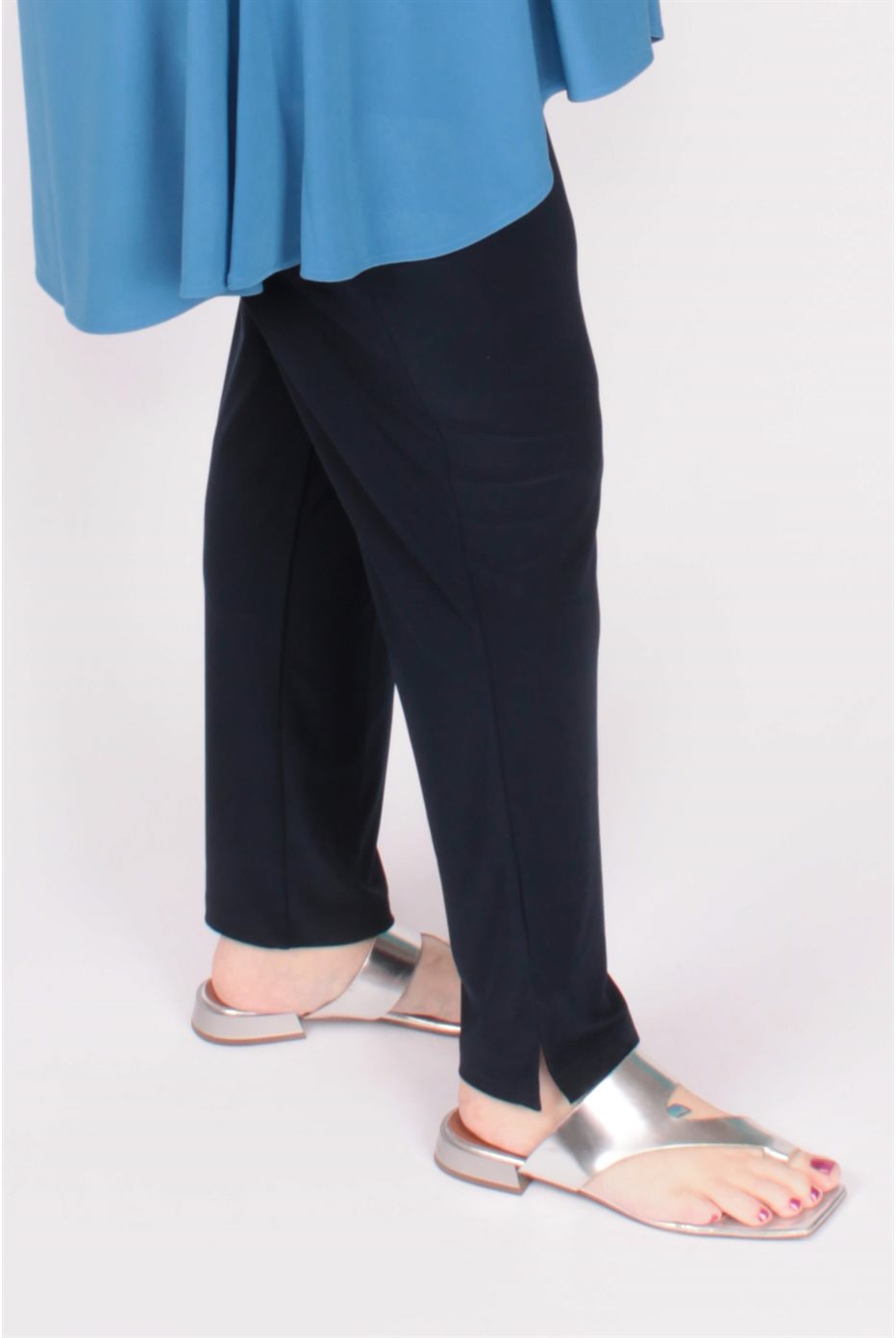 Pantalon étroit marine Midi